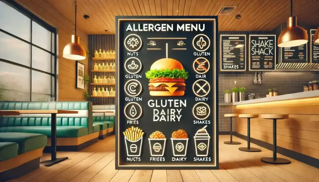Shake Shack Allergen Menu